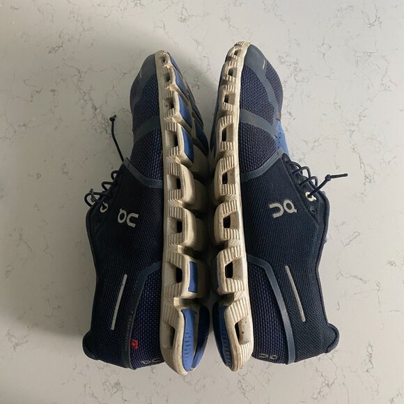 On Cloud 5 Ink Cobalt Blue Running Sneakers Men's Sz 12 79.98848 Fall Athleisure - Picture 8 of 14